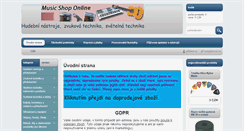 Desktop Screenshot of musicshoponline.cz