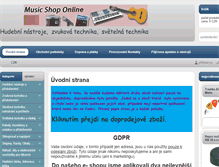 Tablet Screenshot of musicshoponline.cz